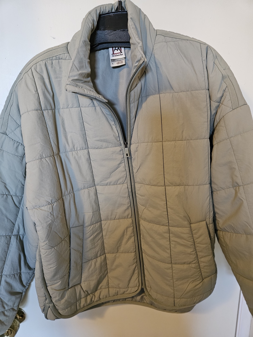 Avalanche Womans Quilted Puffer Jacket in Light Heather Green